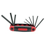Wilmar 1402 - 9 pc Folding Hex Key Set - SAE