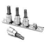 Wilmar W1312 - 4pc 3/8 Dr Star Bit Sockets