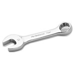 Wilmar W30617 - Stubby Chrome Combination Wrench, 17mm, with 12 Point Box End, Fully Polished, 5-1/8