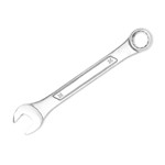Wilmar W314C - Chrome Combination Wrench, 12mm, with 12 Point Box End, Raised Panel, 5-5/8