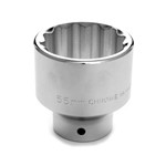 Wilmar W34855 - Chrome Socket, 3/4 Drive, 55mm, 12 Point, Shallow