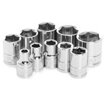 Wilmar W38002 - Chrome Socket Set, 3/8