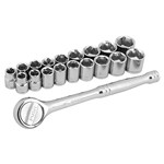 Wilmar W38301 - 19-Piece 3/8